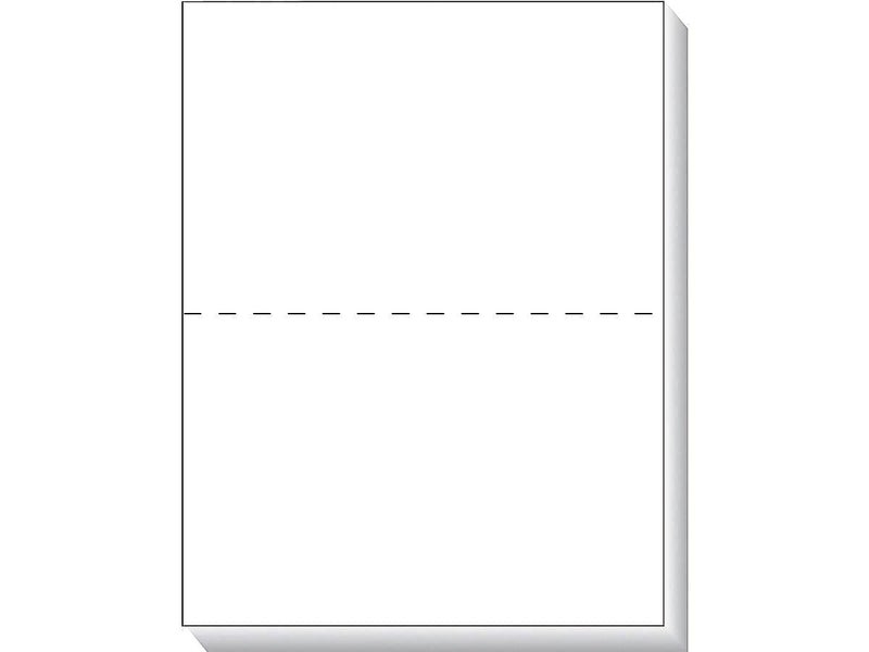 TOPS Laser Cut Sheet Paper, Perforated 5-1/2 Inches from Bottom, 20 Pound, 8.5 x 11 Inches, 500 Sheets, White (05020) - Image 2